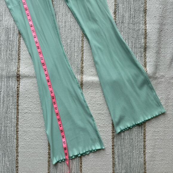 Outdoor Voices SuperForm Rib Mint High Rise Flare Pants Women’s Size Large - Picture 2 of 7